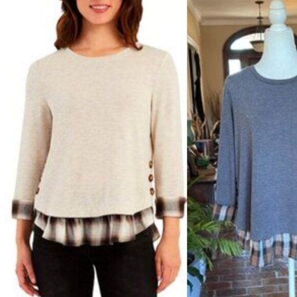 I.N. Studio Layered-Look Top size L - Picture 14 of 14